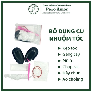 Bộ dụng cụ nhuộm tóc tại nhà tiện dụng combo 8 món PURO AMOR