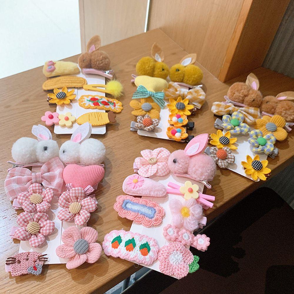 Set 8 Kẹp Tóc Mini Màu Sắc Trơn Phong Cách Hàn Quốc Dành Cho Nữ