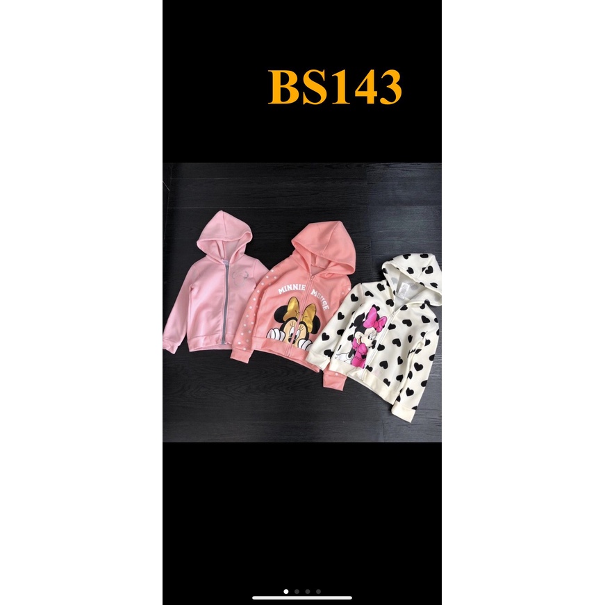 * Mã BS143: Áo khoác nỉ cho bé gái rất xinh