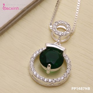 Dây chuyền bạc Ý 925 Bạc Xinh Huệ Ngân- Mặt trăng PP1487