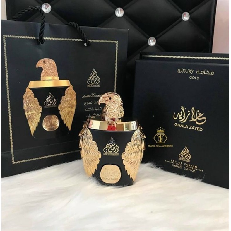 Tinh Dầu Nước Hoa Dubai Ghala Zayed Luxury Đại Bàng Gold 100 ml , Dạng Xịt Mùi Nam Tính. (Chính hãng)