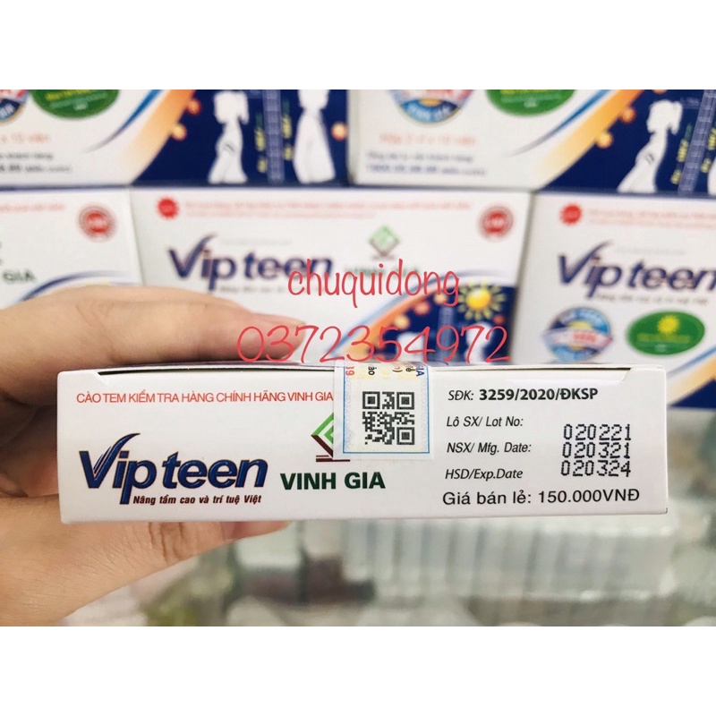 Combo 5h vipteen hộp 20 viên