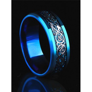 [HOT] Nhẫn nam đá xanh titan cực đẹp