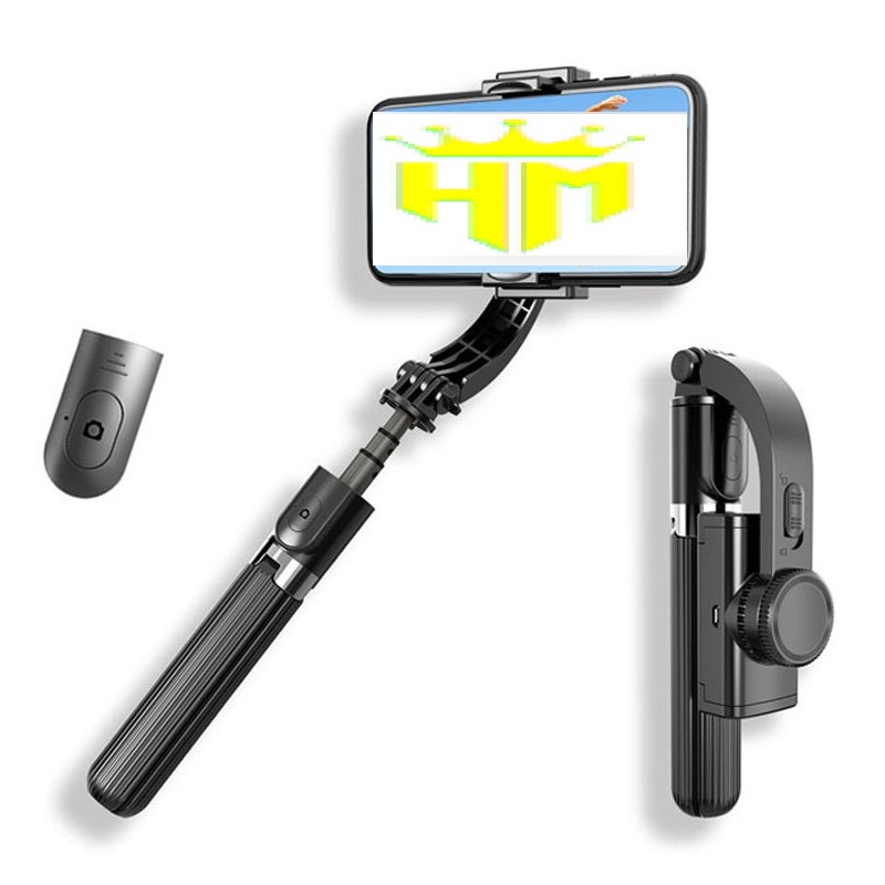 Tay cầm chống rung điện tử Gimbal L08 có Bluetooth có chân, kéo dài tới 86cm