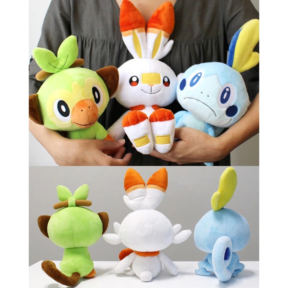 1 thú nhồi bông hình chú thỏ Scorbunny Sobble Grookey dễ thương cho bé