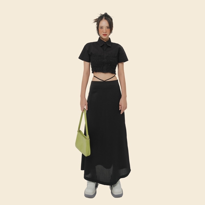 Set đồ Black Currant & Watermelon seeds skirt