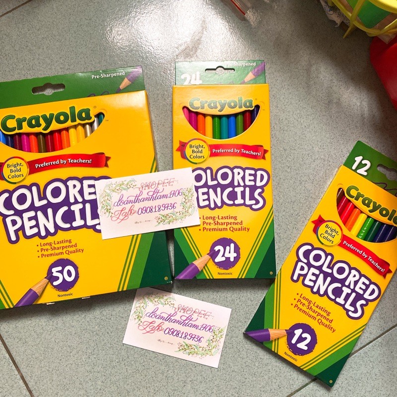 Bộ bút chì màu 50-24-12 cây