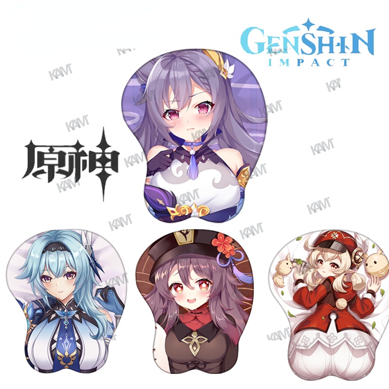 Tấm Lót Chuột Máy Tính 3D Hình Anime Bằng Silicone