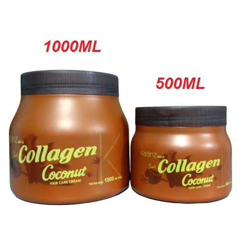 Kem Hấp-ủ karanz collagen coconut dừa 1000ml/500ml