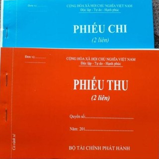 Phiếu thu phiếu chi 2 Liên cacbon