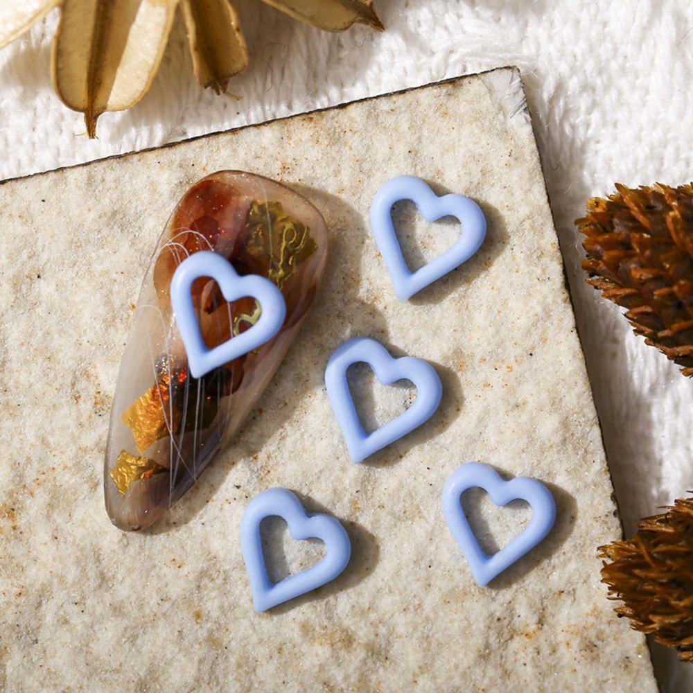 HS Set 50 Móng Tay Giả Nghệ Thuật|Dụng Cụ Làm Móng Chuyên Dụng|Phụ Kiện Trang Trí Móng Tay Hình Trái Tim Xinh Xắn