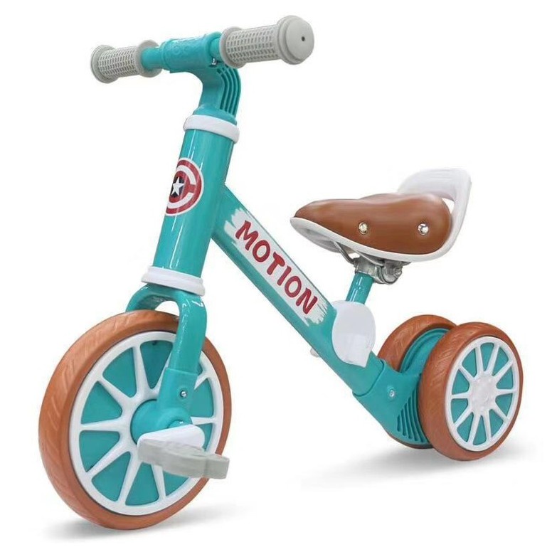 Xe MOTION Chòi Chân 3 Bánh Tự Cân Bằng Kết Hợp Xe Đạp Có Yên Da Cho Bé - HÀNG CHÍNH HÃNG