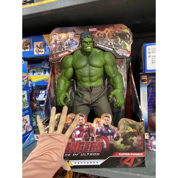 MÔ HÌNH ĐỒ CHƠI HULK CAO 50CM - NGƯỜI KHỔNG LỒ XANH CAO SU CAO CẤP CÓ NHẠC LOẠI ĐẸP