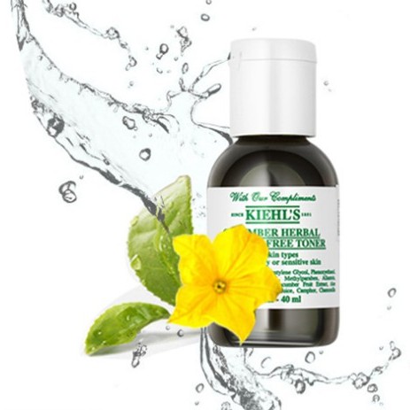 [Size Mini] Nước Hoa Hồng Kiehls , Kiehl’s Calendula Herbal Extract Alcohol / Cucumber Herbal Alcohol Free Toner 40ml