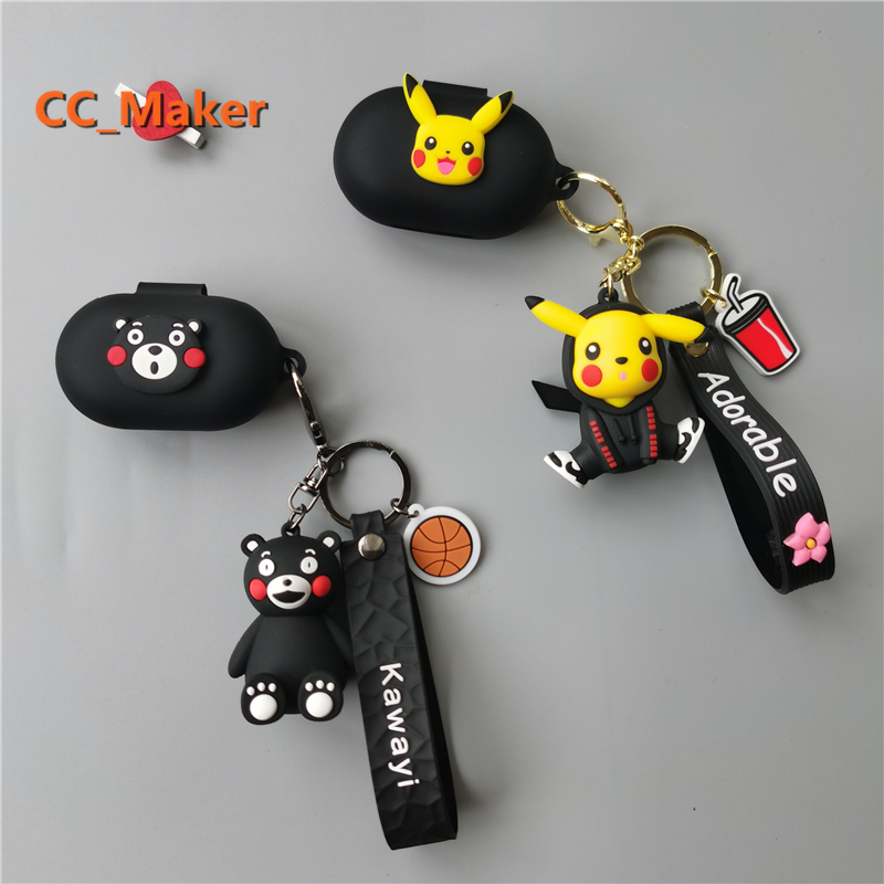 Vỏ bảo vệ hộp sạc tai nghe Samsung Galaxy Buds Live bằng Silicon mềm hình Pikachu dễ thương | BigBuy360 - bigbuy360.vn