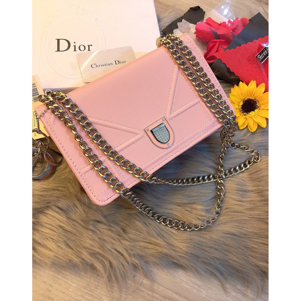 Túi xách dior da sần vỡ hộp
