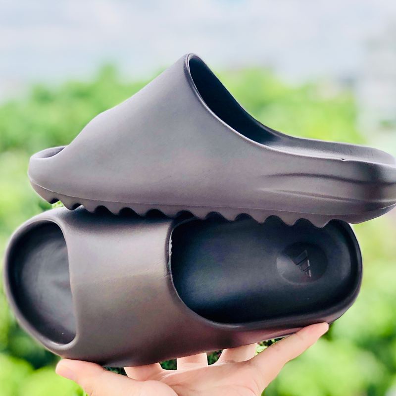 Dép unisex ❤️FREESHIP + Hộp❤️ dép lê đúc bánh mì slide quai ngang thể thao nam nữ đế in logo DAs, Y.Z-nâu