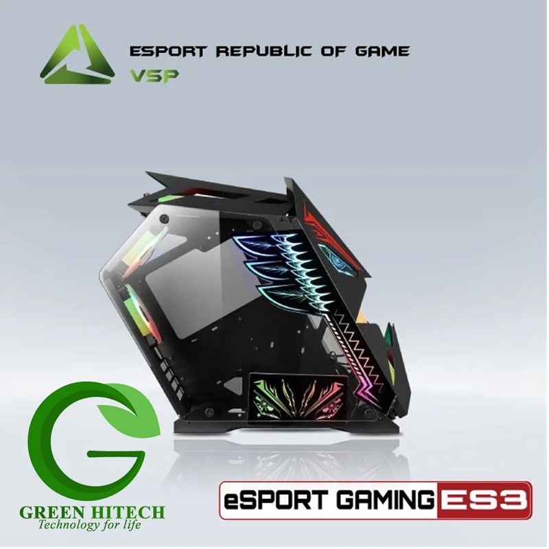 Case VSP E-ROG ES3 Gaming Có Sẵn panel LED và 5 Fan LED ARGB