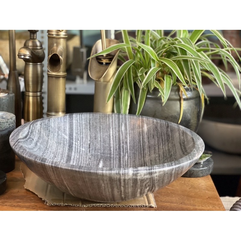 Lavabo đá sọc dưa đk34x10 cm | BigBuy360 - bigbuy360.vn