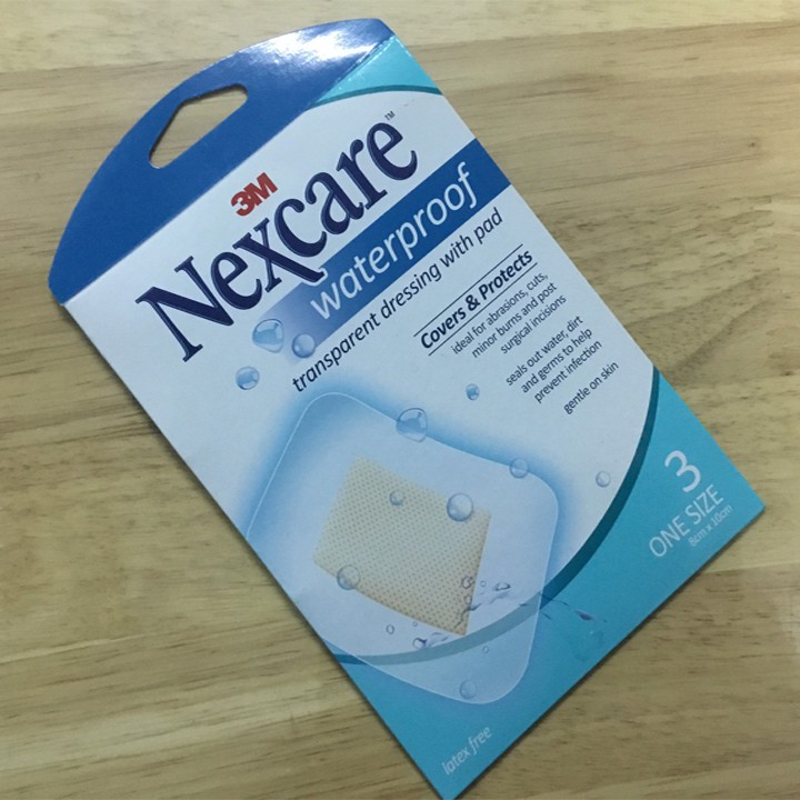Băng keo cá nhân chống nước( Gói 3 miếng) - Dành cho vết thương lớn, bangkeocanhan
