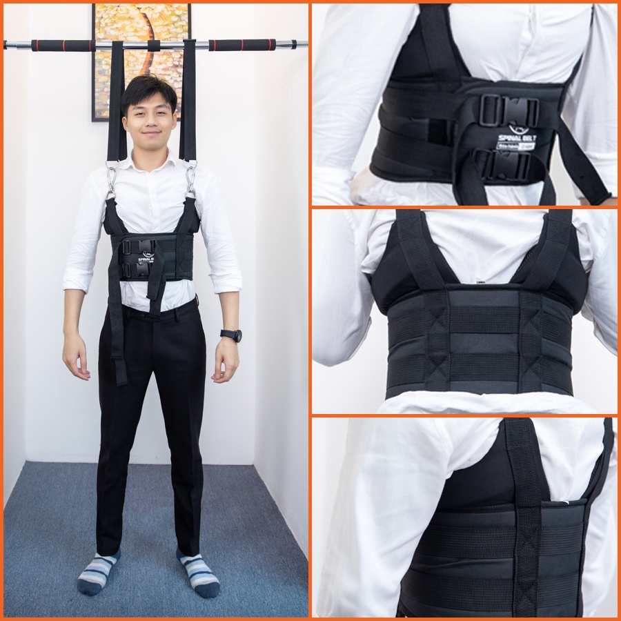 Đai Kéo Giãn Cột Sống Treo Xà Đơn Spinal Belt Hỗ Trợ Thoái Hóa Thoát Vị Đĩa Đệm