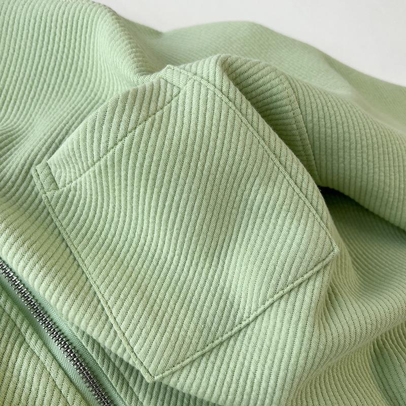 Áo Khoác Nữ Cổ Đứng Tay Raglan Có Dây Kéo