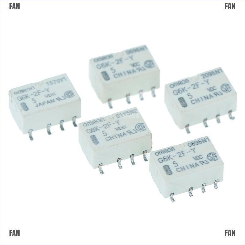 Bộ Rơ Le 5 Le Dc 5v Smd G6K-2F-Y 8pin Chất Lượng Cao