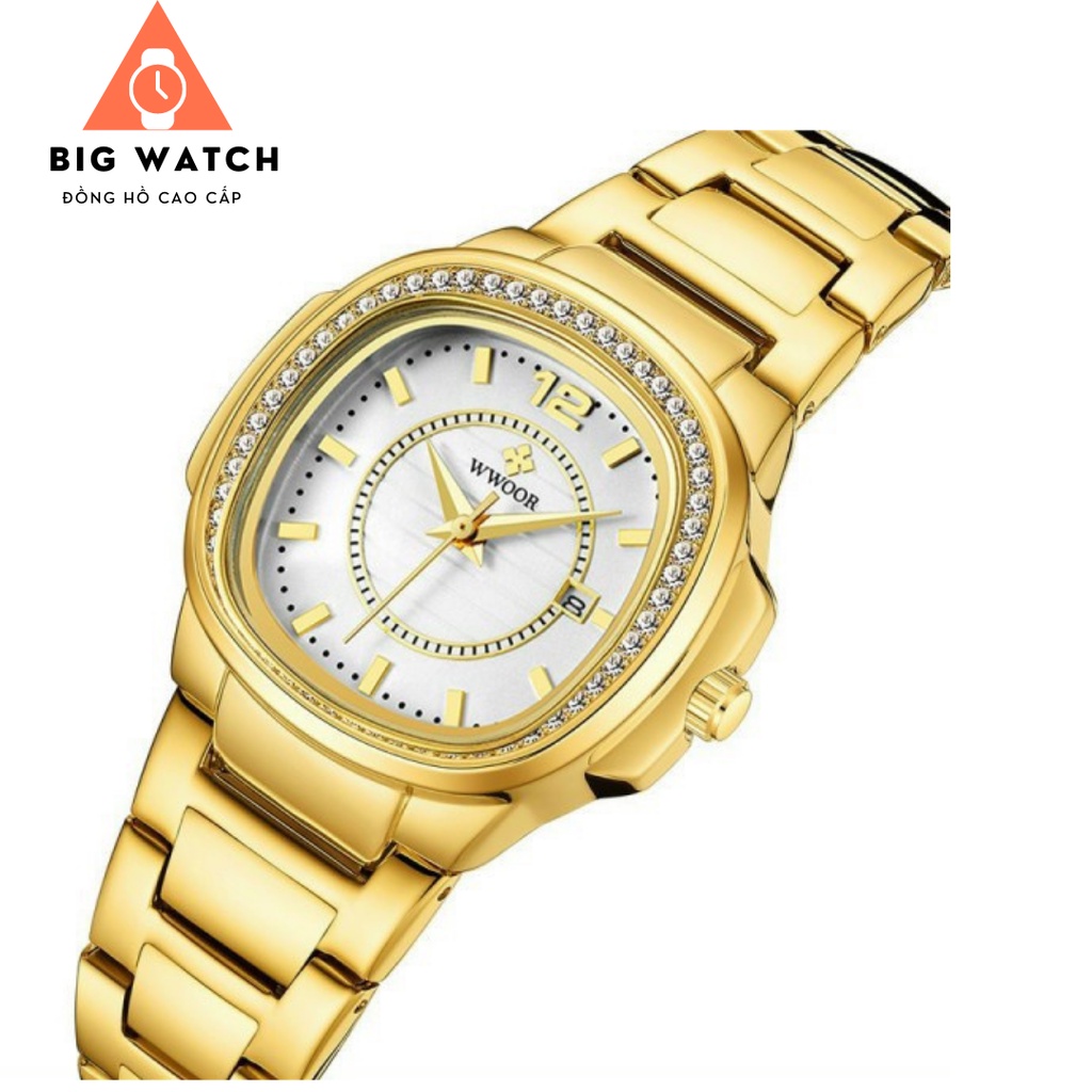 Đồng Hồ Nữ WWOOR Dây Kim Loại Mặt Vuông Cao Cấp - BIG WATCH | BigBuy360 - bigbuy360.vn