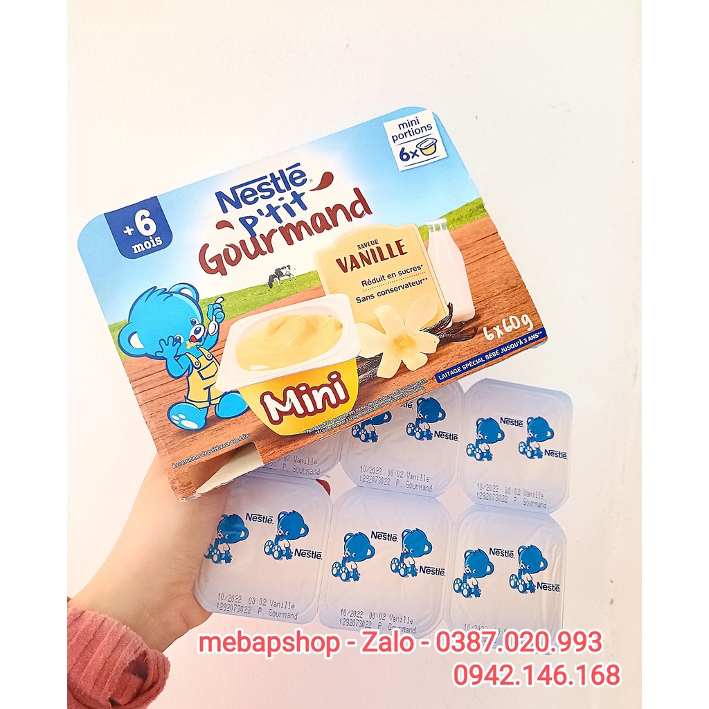 Váng sữa Nestle Pháp vị vani lốc 6 hủ