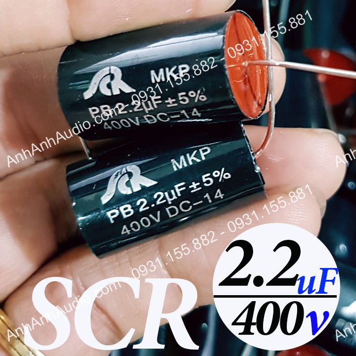 Tụ loa 6.8uF 400V SCR cao cấp