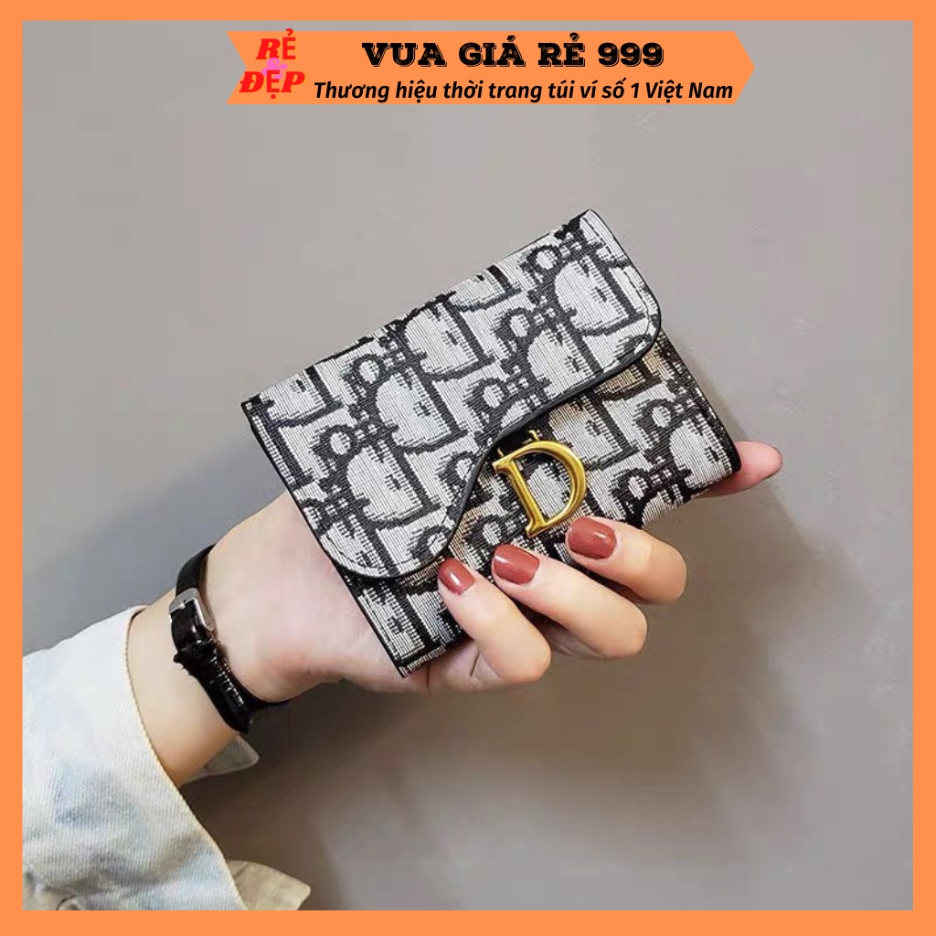 Ví nữ ngắn mini cầm tay nhiều ngăn giá rẻ nhỏ gọn bỏ túi thời trang hàn quốc cute dễ thương VN60