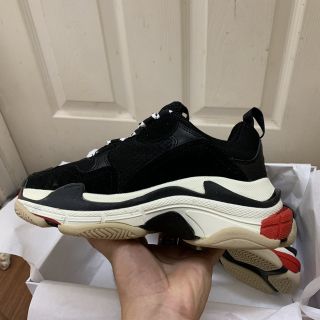 Giầy balen đen đỏ 1:1 (full box + freeship )