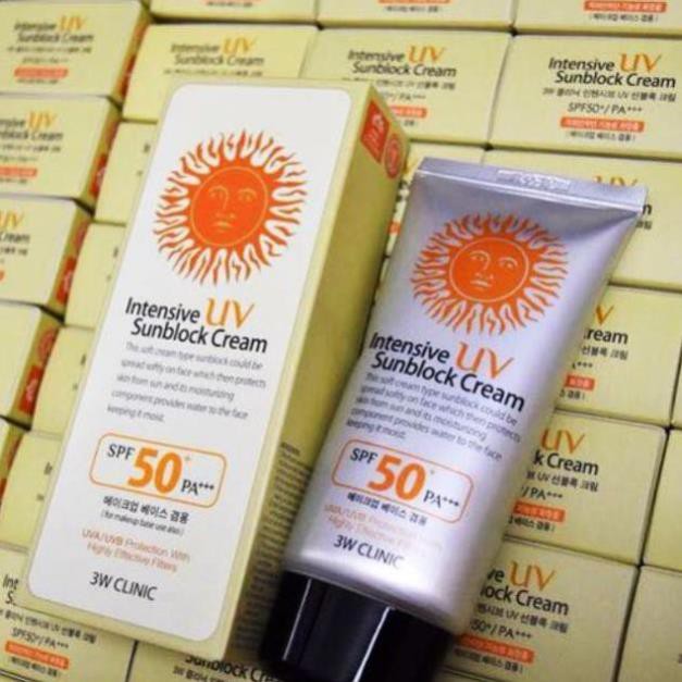 Kem Chống Nắng Hoàn Hảo 3W Clinic Intensive UV Sunblock CreamSPF 50++ (70ml)