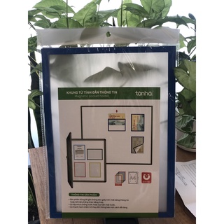 Khung ảnh nam châm khổ A4, set 4 chiếc đồng màu