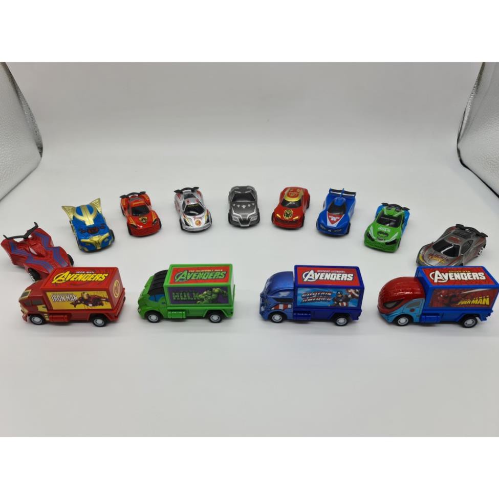 SET 13 XE SẮT SIÊU ANH HÙNG AVENGERS CAR SP476