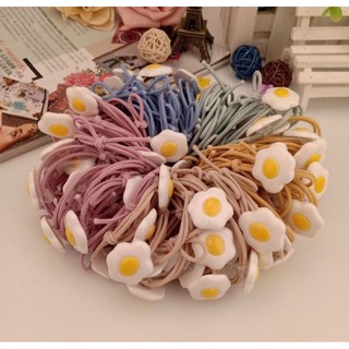 3 dây chun buộc tóc hình trứng ốp la