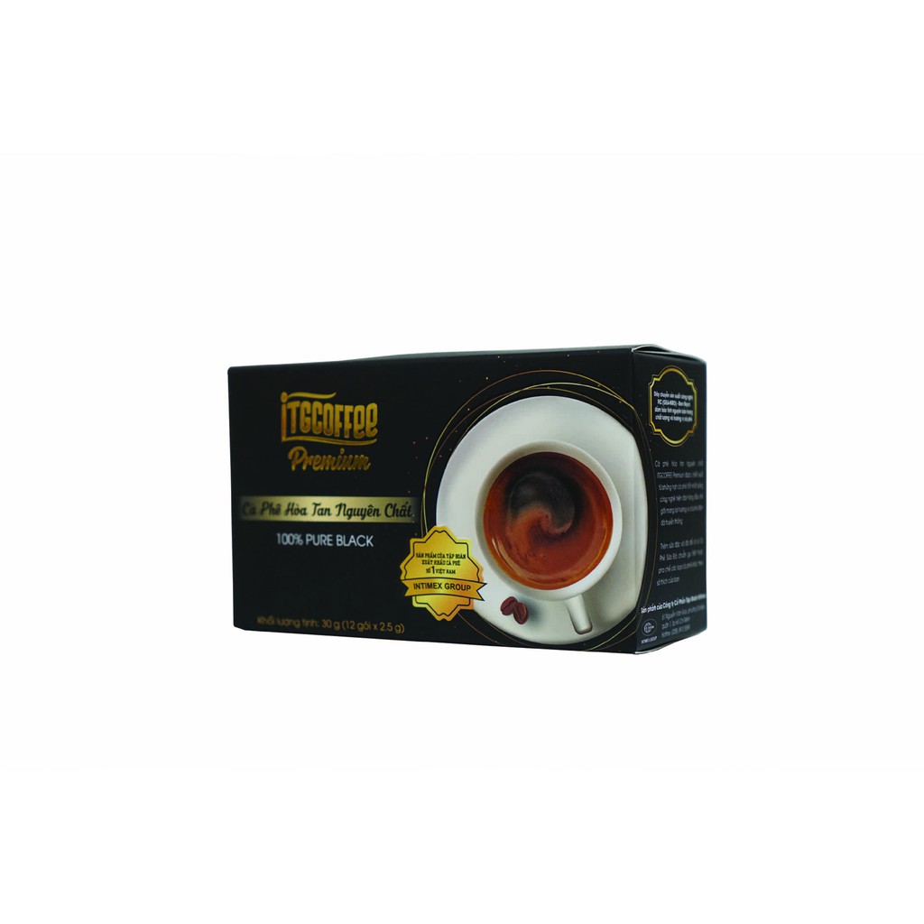 Cà phê hòa tan nguyên chất ITGCOFFEE Premium - Hộp 30g