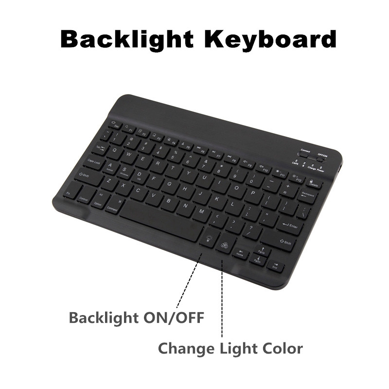 Bao da kèm bàn phím cho 10.2 iPad 7th Gen 9.7 iPad 5th 6th Gen Air1/2 Air10.5 iPad Mini 12345 Pro 9.7 10.5 Pro 11 2020