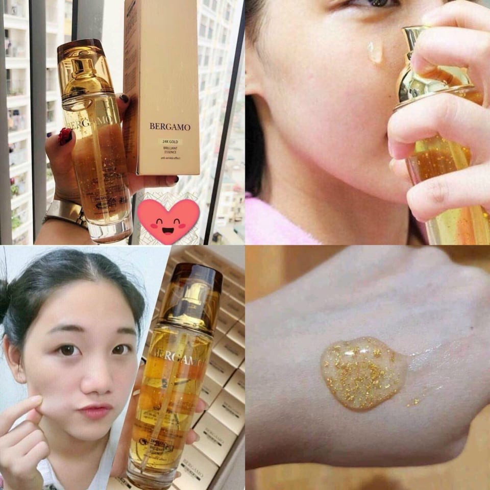 💰Tinh Chất Serum Bergamo 24k Gold Brilliant 110ml💰FREE SHIP💰Trắng da