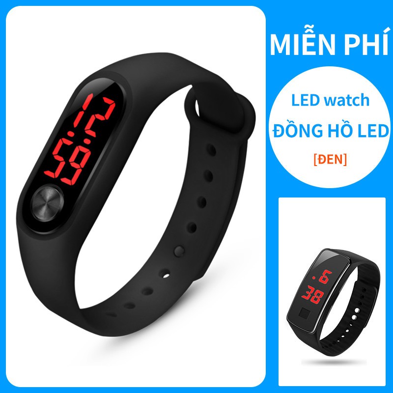 【Mua một tặng một】Đồng hồ unisex thể thao sport đèn led chống nước cực tốt mẫu mới hot