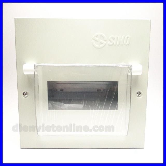 Tủ điện sắt gắn CB âm tường cao cấp Sino ( 6 module ) - Điện Việt