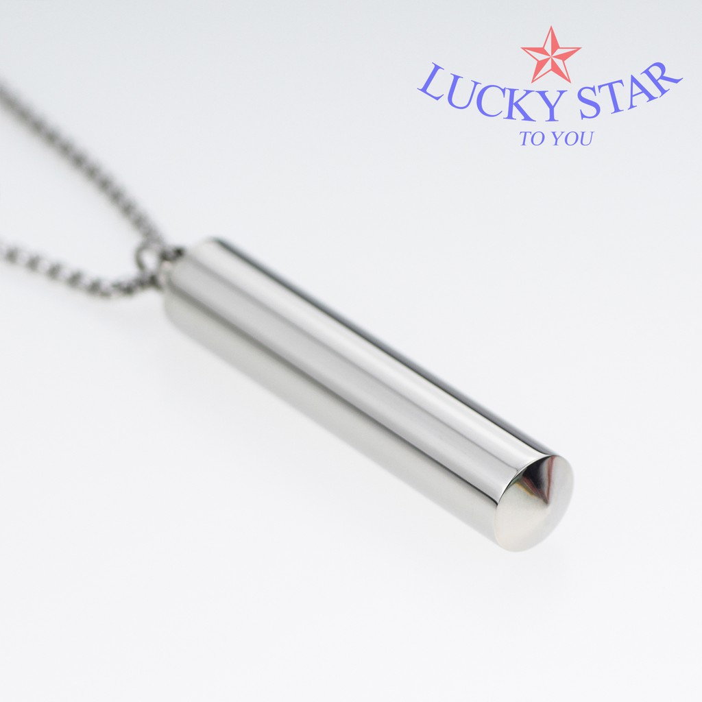 Dây chuyền nam trụ rỗng lớn 6,3cm thời trang độc đáo