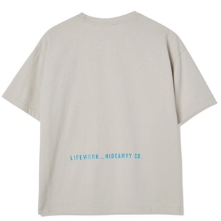 (HÀNG CHÍNH HÃNG) Áo thun Life Work Basic Face Dog màu Xám LIFEWORK  LinhLyxAuth