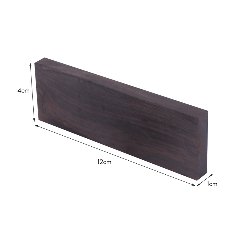 Set 2 Tay Cầm Bằng Gỗ Mun Màu Đen Cho Nhạc Cụ DIY 3 / 8 Inch X 1.5 Inch X 5 Inch