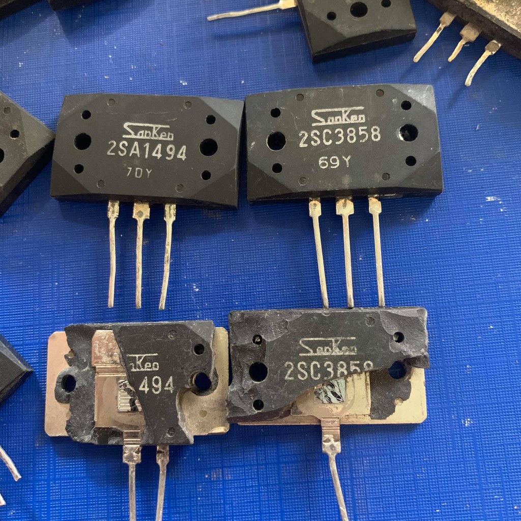 A1494 C3858 cặp saken 2 vít 2SC3858 2sA1494 dòng 17A 200V hàng tháo máy