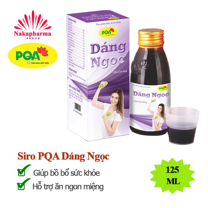Siro PQA Dáng Ngọc – Dùng cho người muốn tăng cân, giúp bồ bổ sức khỏe, hỗ trợ ăn ngon miệng, kích thích