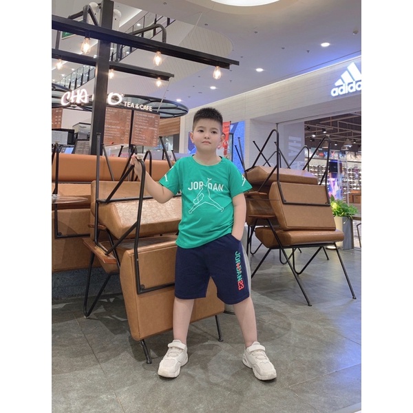 SIZE 25-35kg: Bộ jor dan chất cotton chuẩn cực chất cho bé trai - BJORDAN