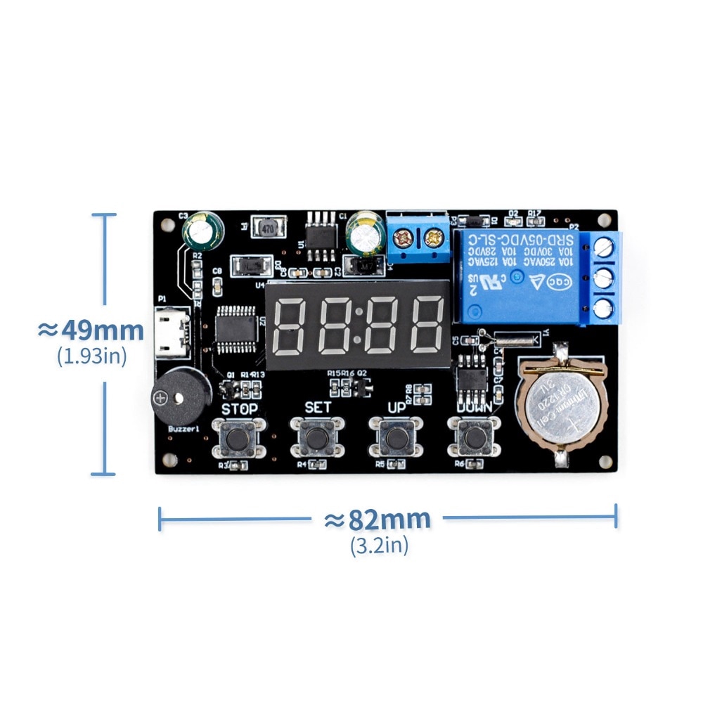 Mô-đun hẹn giờ chuyển tiếp thời gian thực nhiều chế độ VHM-018 DC 5V