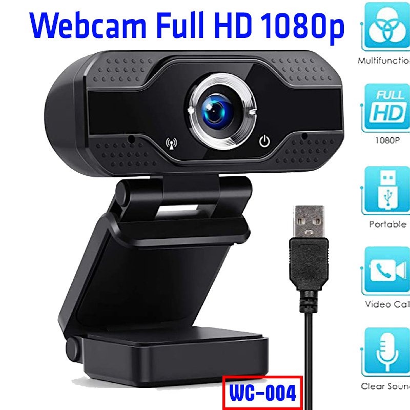 Webcam kẹp có mic WC-004 (1080p). VI TÍNH QUỐC DUY