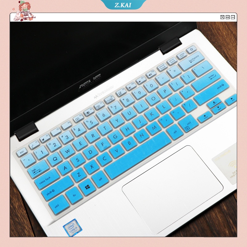 Miếng Dán Bảo Vệ Bàn Phím Laptop Bằng Silicone Chống Nước Chống Bụi Cho Asus Vivobook flip TP410UA 14"